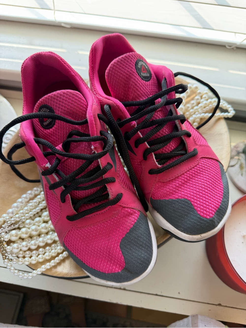 Reebok CrossFit Hot Pink Black Training Shoes Women’s 7.5